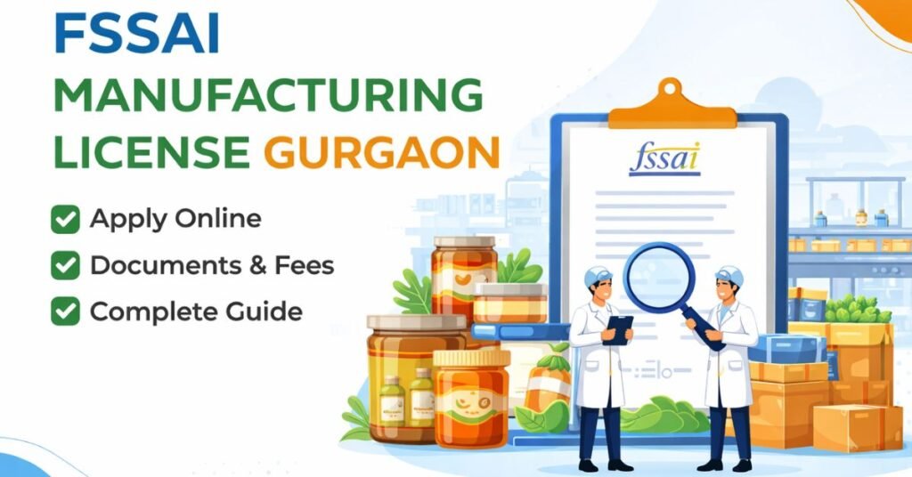 FSSAI Manufacturing License Gurgaon