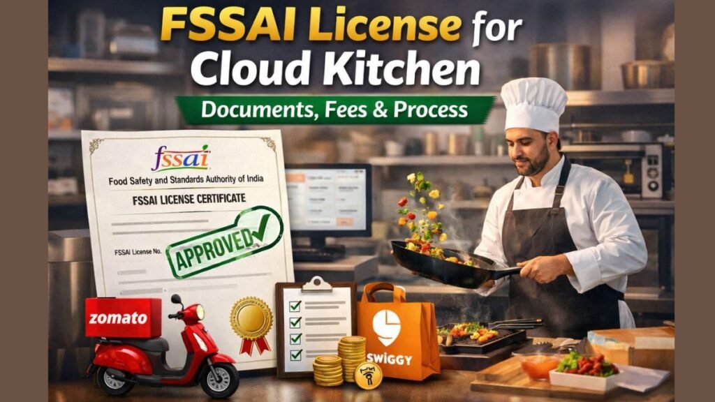 FSSAI License for Cloud Kitchen | Documents, Fees & Process