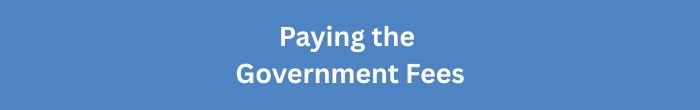Paying the Government Fees