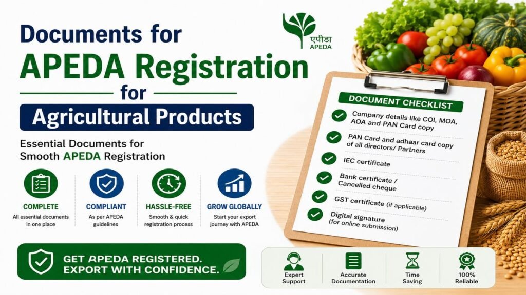 Documents for APEDA Registration