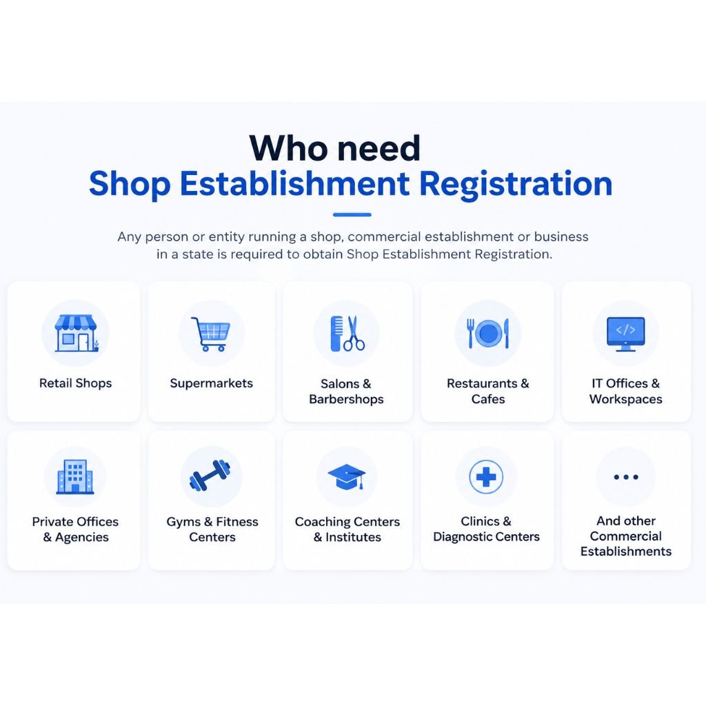 Who need Shop Establishment Registration