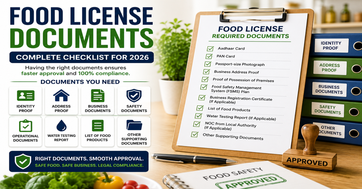 Food License Documents Complete Checklist for 2026