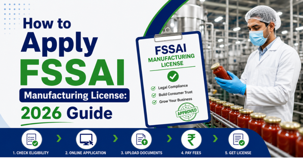 How to Apply FSSAI Manufacturing License 2026 Guide