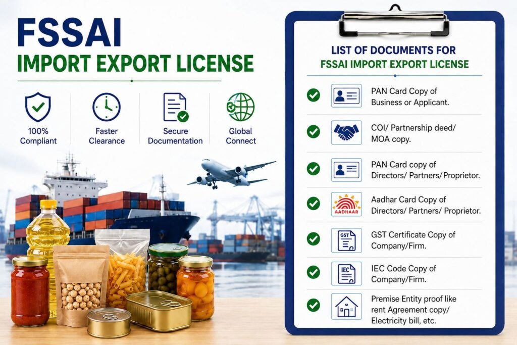 List of Documents for Import Export License