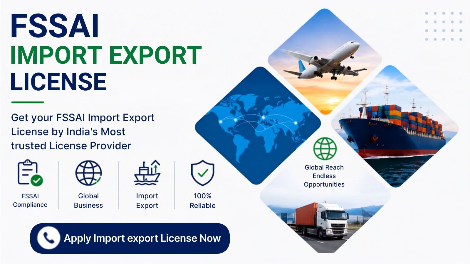 Get your FSSAI Import Export License