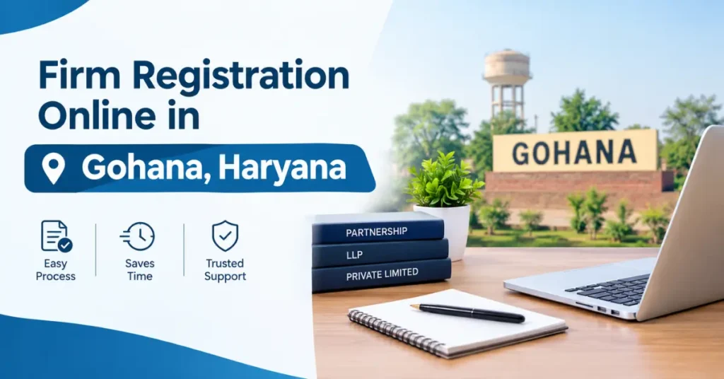Firm Registration Online in Gohana, Haryana