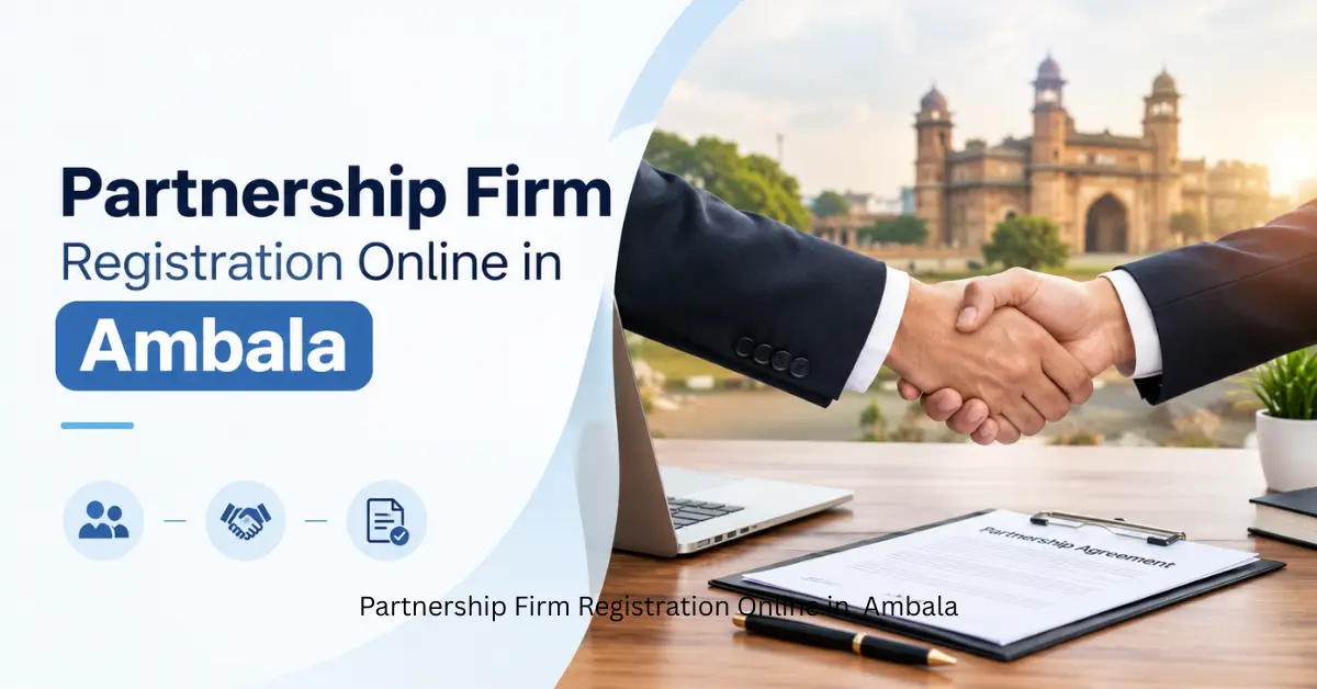 Partnership Firm Registration Online in Ambala