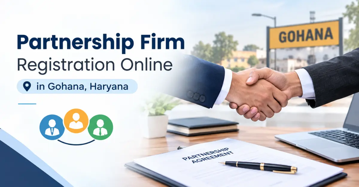 Partnership Firm Registration Online in Gohana, Haryana