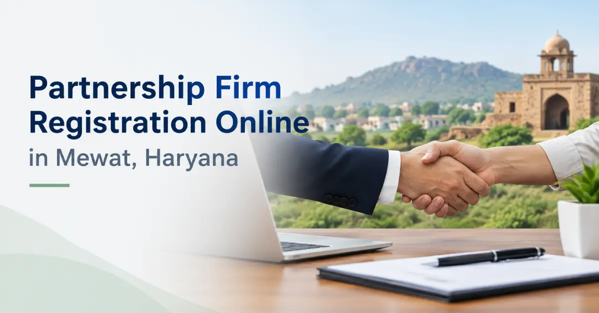 Partnership Firm Registration Online in Mewat, Haryana