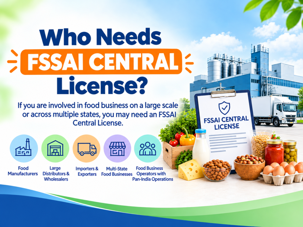 who needs fssai central license1